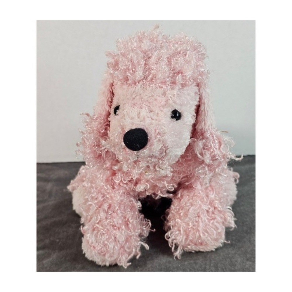 Ganz Webkinz Pink Poodle Plush Stuffed Animal HM107 Curly Hair Collectible Toy